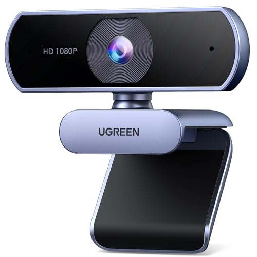 Ugreen Webcam Full Hd 1080P 30Fps Usb Pc Camera 2 Microfono Incorporato Rotazione Di 360 Gradi Plug Play Per Windows Macos Linux Supporto Youtube Stre