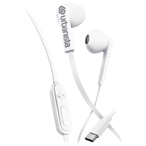 Urbanista Auricolari Con Cavo, Auricolari Usb C Senza Grovigli Gestione Delle Chiamate Con Filo Con Microfono, Cuffie Usb Tipo C Ingresso Stereo Cabla