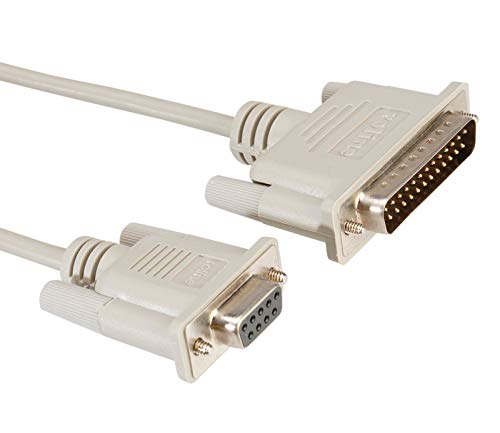 Roline Modem Cable, Db9 F - Db25 M 1.8 M