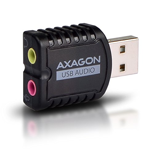 Axagon Ada-10 - Scheda Audio Esterna Usb, Adattatore Stereo Audio Mini