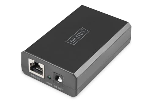 Digitus Poe++ Splitter - Gigabit - Ieee802.3At/Bt - 51W Di Potenza In Uscita - 10/100/1000 Mbps - Tensione Di Uscita Selezionabile 12V/24V - Nero