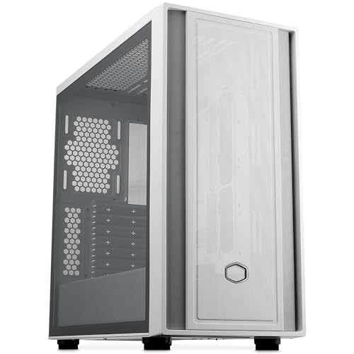 Cooler Master Masterbox 600 White Lite Mid-Tower E-Atx Airflow Case - Back Connect Mb E Predisposizione Radiatore 420Mm, Supporta Fino 7 Ventole Per C