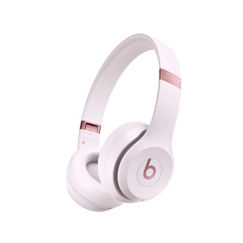 Beats Solo 4 - Cuffie Wireless Bluetooth On-Ear, Compatibili Con Apple E Android, Fino A 50 Ore Di Autonomia - Rosa Nuvola