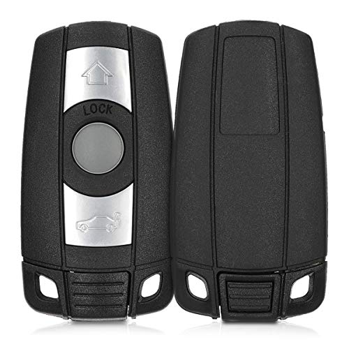 Kwmobile Custodia Compatibile Con Bmw Con 3 Tasti (Solo Keyless Go) - Cover Chiavi Auto Protezione Copri Telecomando - Copri Chiave Copertura Nero