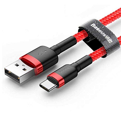 Baseus Cafule Cable - Usb To Usb-C Connect & Charge Cable 2 A, 2 M (Red)
