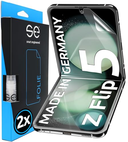 S.E - Pellicola Protettiva Per Samsung Galaxy Z Flip 5, Set Da 2 Pellicole In Germania, Galaxy Z Flip 5, Tecnologia Tpu, Applicazione Semplicissima, G