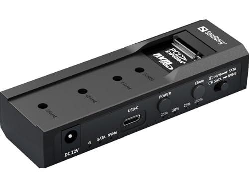 Sandberg Usb-3 Cloner+Dock M2+Nvme+Sata Usb-3 Cloner+Dock M2+Nvme+Sata, 136-49 (Usb-3 Cloner+Dock M2+Nvme+Sata)