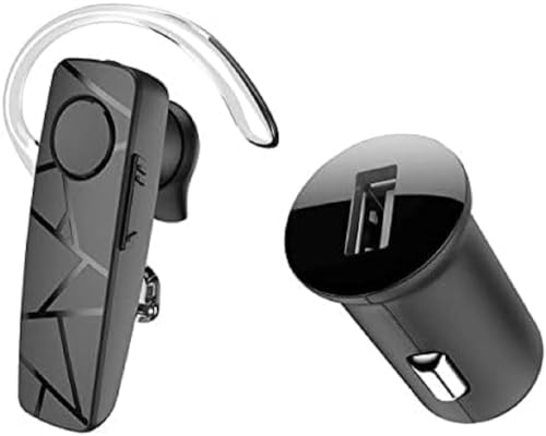 Tellur Vox 60 Auricolare Bluetooth Mono Usb-C, Auricolare Vivavoce, Multipunto- Due Dispositivi Connessi, Gancio A 360° Per L'Orecchio Destro O Sinist