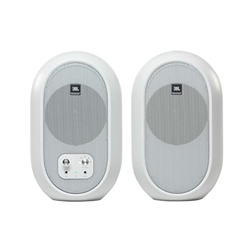 Monitor Di Riferimento Desktop Compatto Serie 104-Bt Jbl Professional 1 Combluetooth, Bianco, Venduto In Coppia, (Jbl104-Bt-Wh)