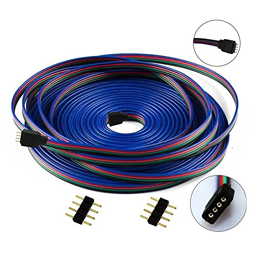 Litaelek 10M 22Awg Cavi Prolunga Per Striscia Led Rgb 4 Pin Nastro Led Connessione Estensione Cavo Connettore Smd 5050 3528 2835 Led Strip Extension C