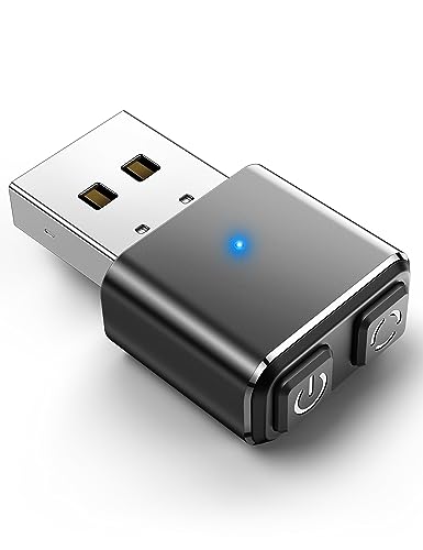 Mouse Jiggler In Metallo Non Rilevabile, Tiene Sveglio Computer/Laptop, Usb Mouse Mover Con Pulsante Di Commutazione, Mouse Automatico Jiggler Con 3 M