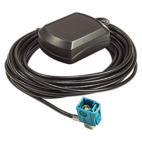 Tomzz Audio 1100-003 Antenna Gps Fakra Spina Montaggio Interno Magnete 5 M Cavo Compatibile Con Audi Mercedes Vw Blaupunkt Zenec Mfd2 Mfd3 Rns300 Rns3