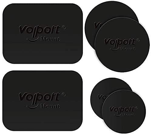 Volport Confezione Da 4 Piastre In Metallo Con Adesivo 3M Di Ricambio Per Supporto Magnetico Per Cellulare (Compatibile Con Supporto Magnetico Per Aut