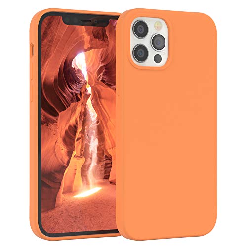 Eazy Case Silicone Custodia Per Cellulare Compatibile Con Iphone 12/12 Pro, Slimcover Con Protezione Della Fotocamera E Fodera, Custodia In Silicone,