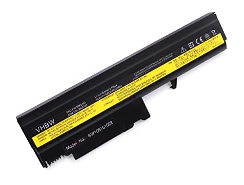 Vhbw Batteria Compatibile Con Ibm Thinkpad R50, R50-1829, R50-1830, R50 1831, R50 1832, R50 1833 Laptop Notebook (4400Mah, 10,8V, Li-Ion)