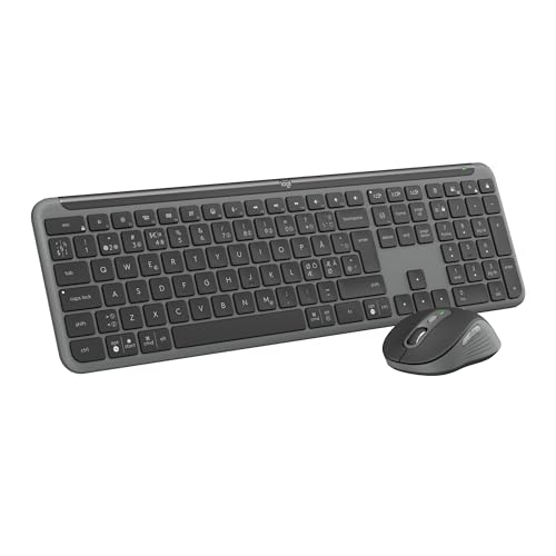Kit Con Mouse E Tastiera Wireless Signature Slim Mk950 Di Logitech - Grafite, Layout Scandinavo Qwerty