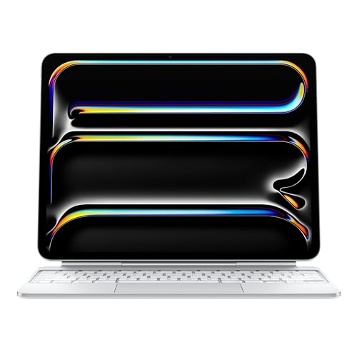 Apple Magic Keyboard Per Ipad Pro 13" (M4), Comodissima Per Scrivere, Trackpad Integrato, Tasti Funzione, Inglese Internazionale - Bianco
