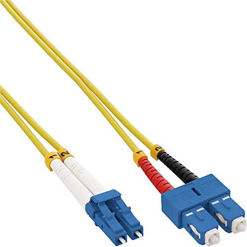 Inline 88656T Cavo Di Fibra Ottica 7,5 M Os2 2X Lc 2X Sc Yellow,Black,Blue,Red,White - Cavi In Fibra Ottica (7,5 M, Os2, 2X Lc, 2X Sc, Maschio/Maschio