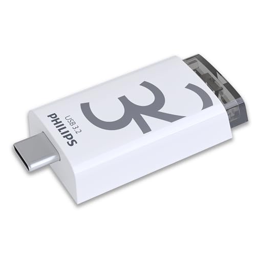 Philips Click Edition Usb 3.2 Gen 1 Usb Flash Drive 32 Gb Per Pc, Laptop, Smartphone, Tablet Con Porta Usb-C, Velocità Di Lettura Fino A 120 Mb/S