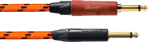 Cordial - Blacklight-Edi Pp Silent Ar 6M Cavo Per Strumento, Lunghezza 6M, Guaina Uv Arancione, Connettori Neutrik Silent