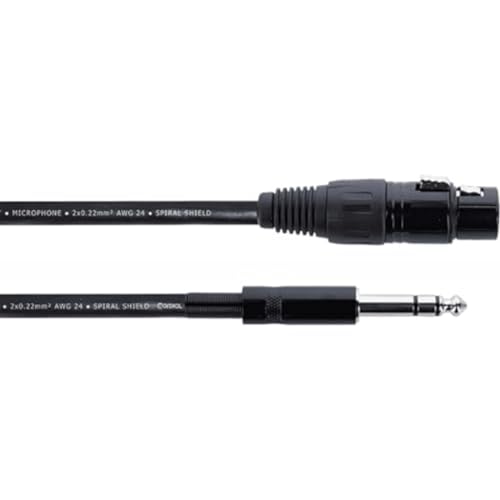 Cordial Cavo Audio Xlr Femmina/Jack Stereo, 6 M