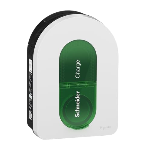 Schneider Electric Smart Wallbox Schneider Charge 22 Kw, Colonna Di Carica Per Auto Elettrica, Presa T2, 6 Ma Rilevamento App, Controllo Interno Ed Es