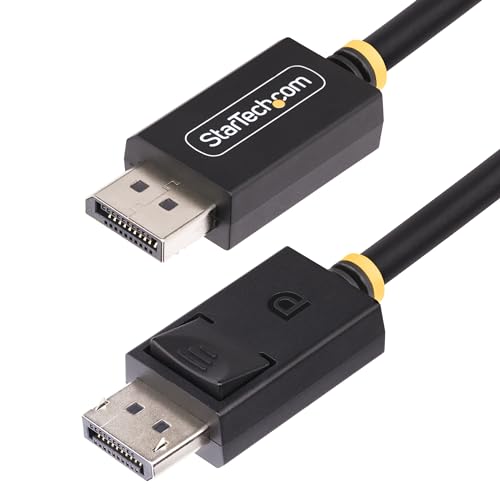Startech.Com Cavo Displayport 2.1 Da 1M, Cavo Displayport Dp40 Certificato Vesa Con Uhbr10/Hdr/Hdcp 2.2, 8K 60Hz W/Dsc 1.2A