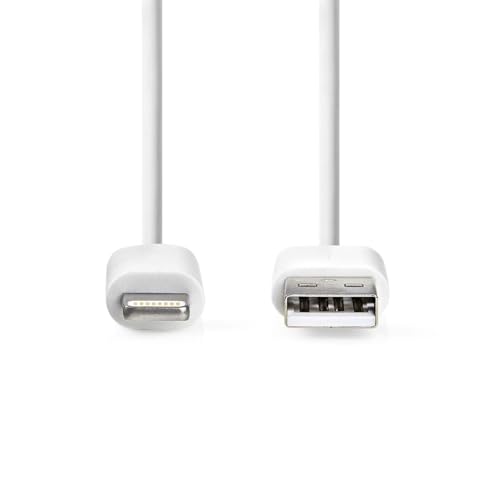 Cavo Lightning – Usb 2.0 – Apple Lightning 8 Pin – Spina Usb-A – 480 Mbps – Nichelato – 3.00 M – Rotondo – Pvc – Bianco – Etichetta