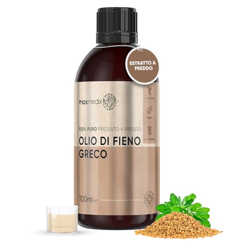 Olio Di Fieno Greco 100Ml Vegano E Pressato A Freddo, Seno, Capelli, Unghie, Glutei, Viso, Corpo, Olio Di Fieno Greco Puro Fonte Naturale Di Vitamina 