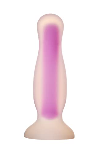Dream Toys Radiant Soft Silicone Glow In The Dark Plug Medium Purple 12,5 Cm