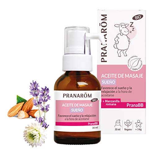 Pranabb Olio Da Massaggio Bio Sonno 30 Ml Di Olio Essenziale (Mandarino - Arancia - Lavanda - Camomilla)