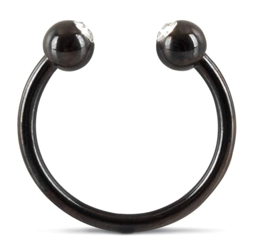 Rebel You2Toys Anello Glande Ribelle Nero/Trasparente