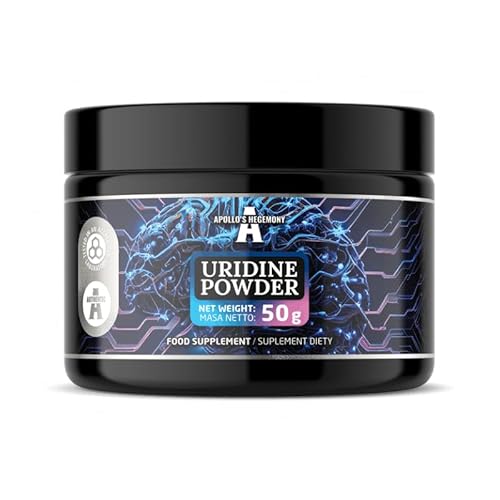 Uridina 50 G Di Polvere - 250 Mg Di Uridina Monofosfato - 200 Porzioni Per Confezione - Vegan E Senza Additivi - Integratore Alimentare Di Uridina 5'-