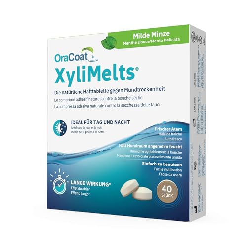 Oracoat Xylimelts - 40 Pastiglie Adesive Contro La Carie E La Secchezza Orale - Menta Delicata