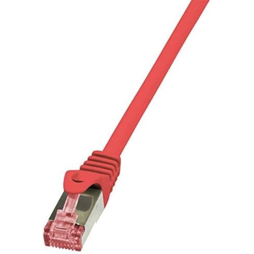 Logilink Cq2094S Cat.6 S/Ftp Pimf Primeline Patch Cable, 10 Meter Length, Red, Red, 10 Meter Length