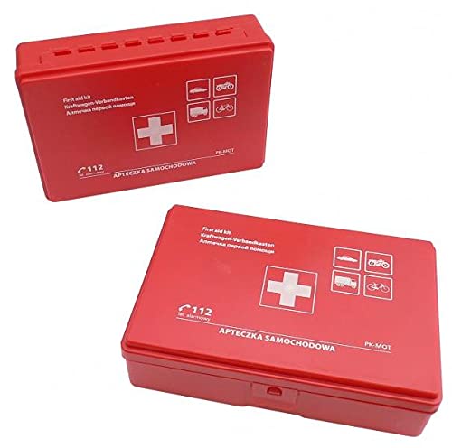 Carcommerce Cassetta Medica Pronto Soccorso Con Pour Auto Camion Moto First Aid Kit || 80203
