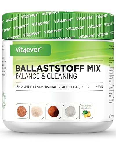 Combinazione Di Fibre Alimentari - 400 G Di Polvere Con Bucce Di Psyllium, Inulina (Prebiotico), Fibre Di Mela, Semi Di Lino - Alto Contenuto Di Fibre