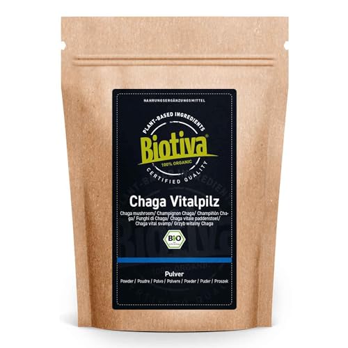 Fungo Chaga In Polvere Bio 125G | Collezione Selvatica Certificata | Proveniente Dal Centro Mongolia E Siberia | >2% Polisaccaridi | Confezionato E Co