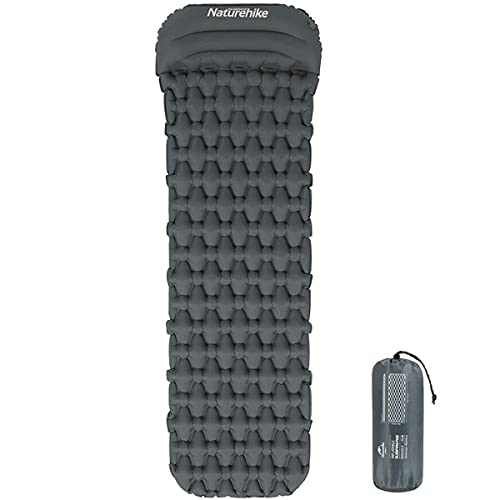Naturehike Materassino Da Campeggio Gonfiabile,Materassino Campeggio Impermeabile Ultraleggero,Imbottitura Isolante Termica Spessa 6,5Cm Con Cuscino,T