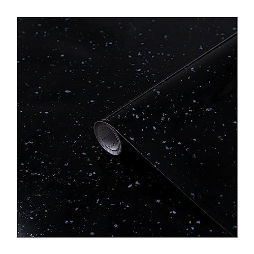 D-C-Fix Pellicola Adesiva Per Mobili Granito Nero Pietra Pvc Plastica Vinile Impermeabile Decorativa Per Cucina, Armadio, Porta Carta Rivestimento 45