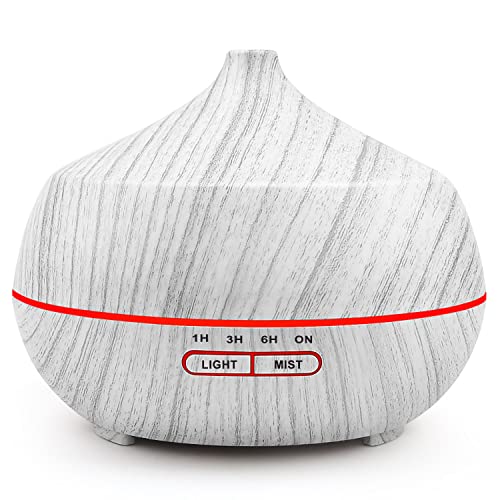 Diffusore Di Oli Essenziali Umidificatore Ultrasuoni: 400Ml Diffusore Di Aroma - Diffusori Ambiente Elettrico Vaporizzatore Per Aromaterapia Con 7 Col