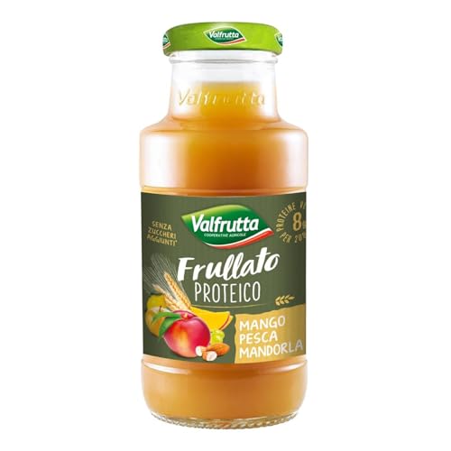 Valfrutta Frullato Proteico Mango Pesca Mandorle Confezione Da 24 X 200 Ml Senza Zuccheri Aggiunti