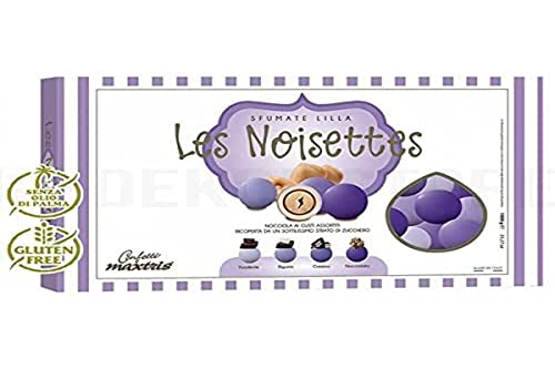 Confetti Maxtris Di Nocciola Tostata, Les Noisettes Lilla (4 Gusti), Assortito, 1000 Grammo