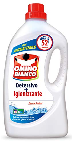 Omino Bianco Detersivo + Igienizzante 52 Lavaggi - 2600 Ml