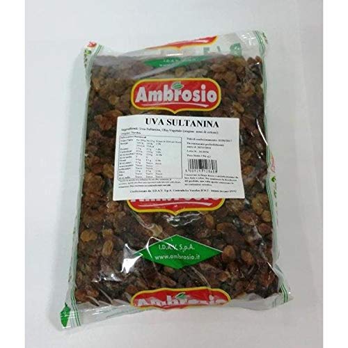 Uva Sultanina Ambrosio Busta Da 1 Kg Torte Dolci Uvetta Panettone Colomba Passa