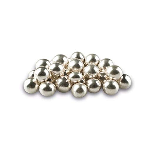 Les Noisettes Silver Luxury Perle Argento Lucido