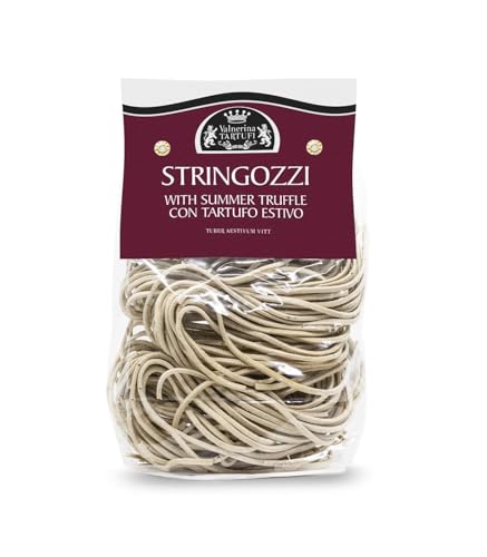 Valnerina Tartufi Strangozzi Umbri Al Tartufo Nero Estivo | Stringozzi Pasta Lunga Di Semola Di Grano Duro | Tipicità Gastronomica Umbra | Confezione
