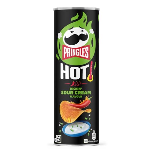 Pringles Hot Kickin' Sour Cream Flavour 160 G