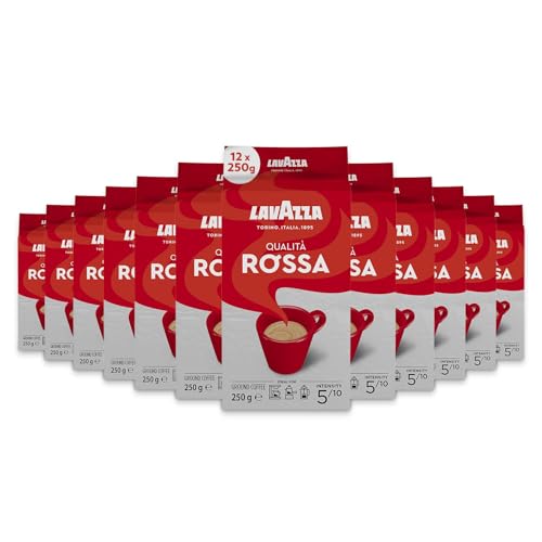 Lavazza - Caffè Macinato Qualità Rossa, 12 Confezioni