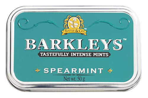 Barkleys Classic Mints - Spearmint, 6 Tins, 6-Pack= 6 Tins Of 50G